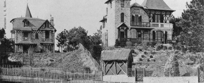 Façade ornée d’une maison Art Déco à Pornichet.