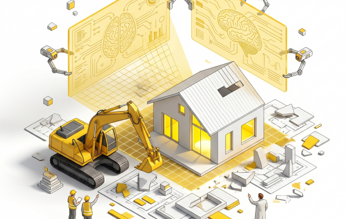 Plan de maison moderne optimisé par l'intelligence artificielle