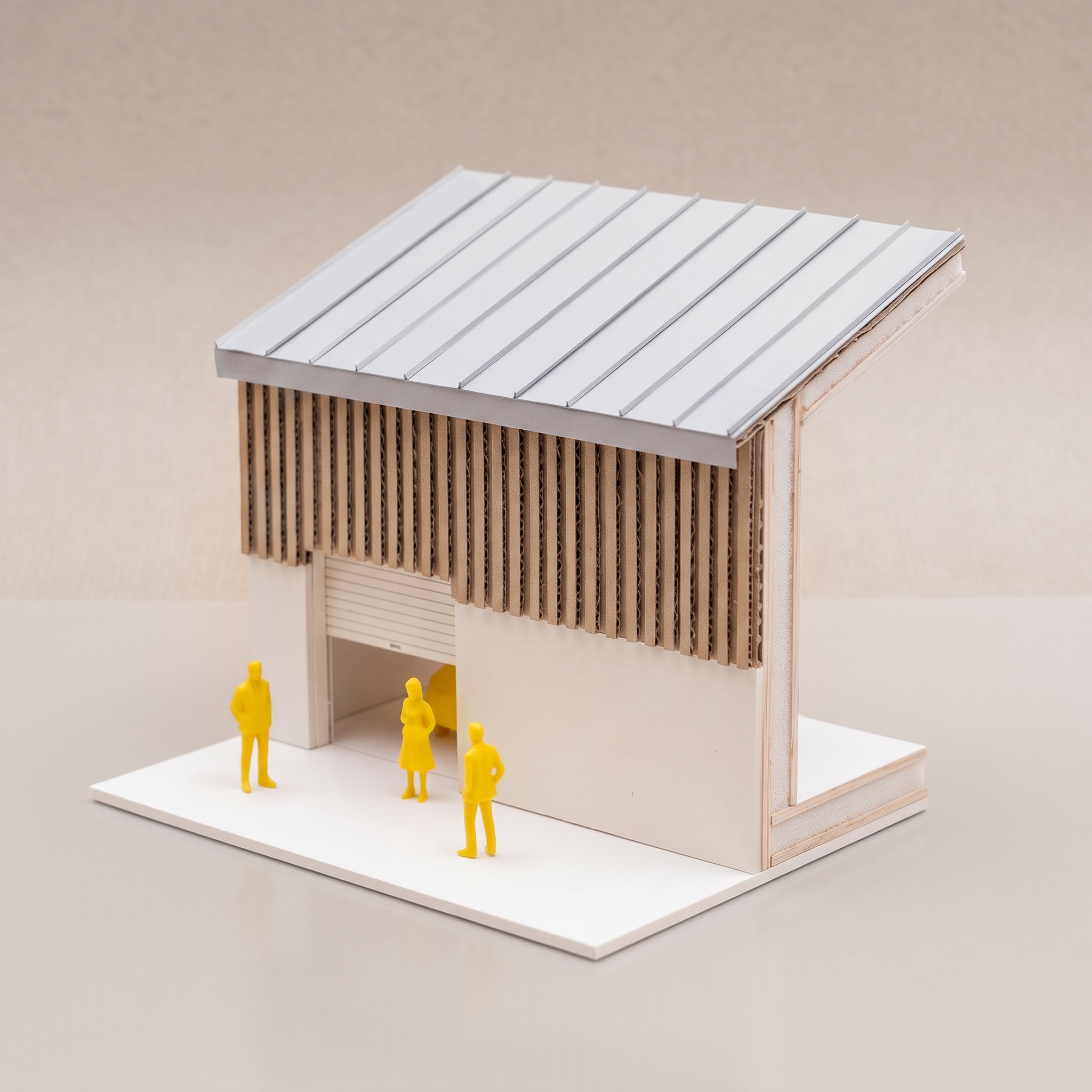 Maquette bois d'étude du projet de rénovation de maison au Pouliguen